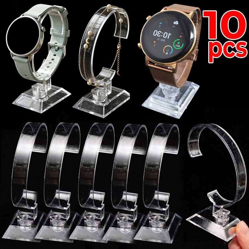 Jewels On Watches - Transparent Watch Display Stand C-Circle Acrylic