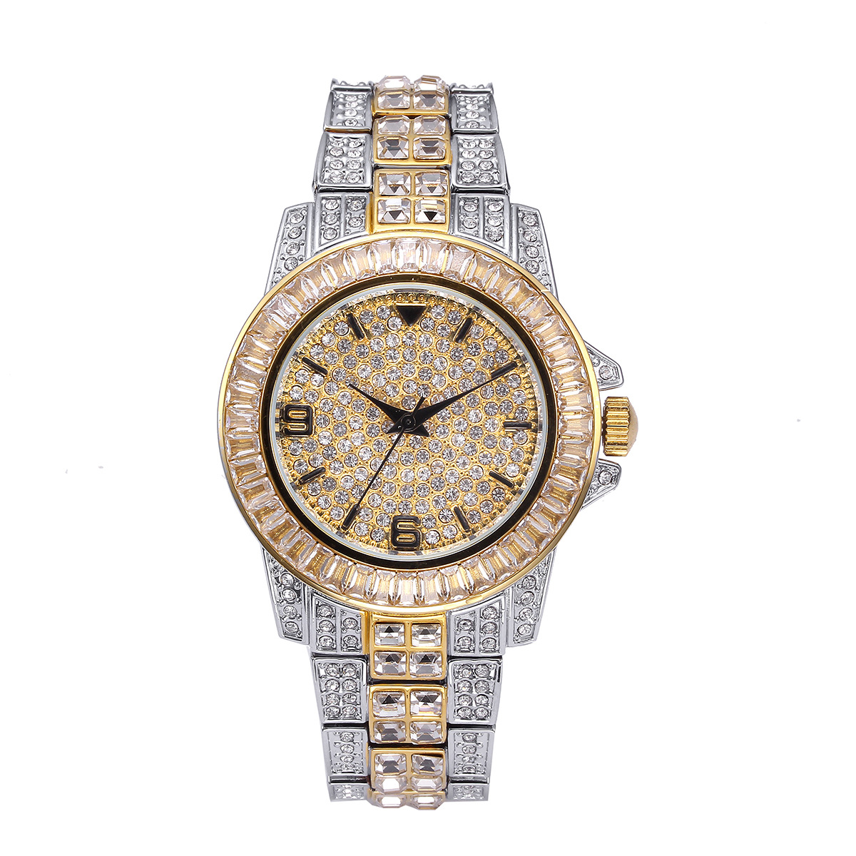 Jewelry Watches & Accessories - Luxury Full Stone Quartz Watches for