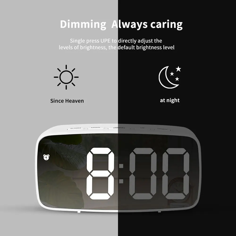 Moments Watches & Jewelry Burlington Reviews - Acrylic Mirror Alarm Clock Electronic Watch