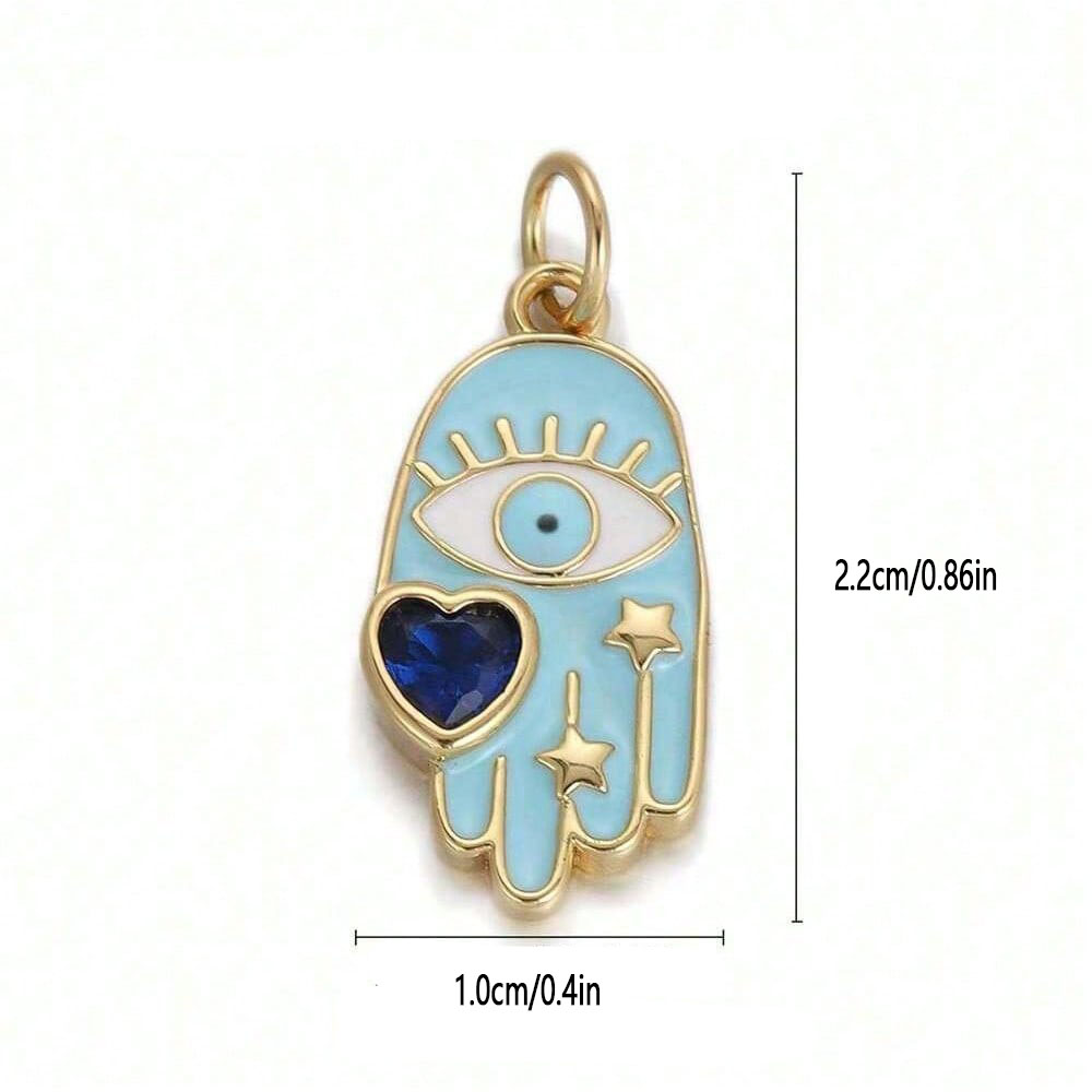 1PC Copper Zircon Plated heart - Moon Star Earrings review and price