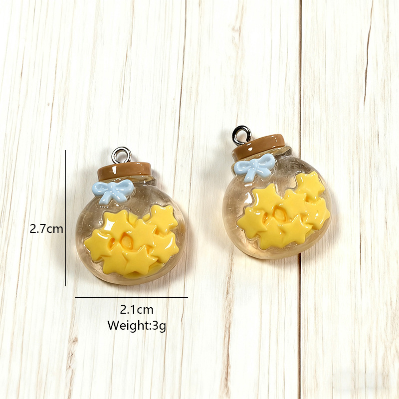 10Pcs Cute Simulation Glass St - Moon Star Earrings review and price