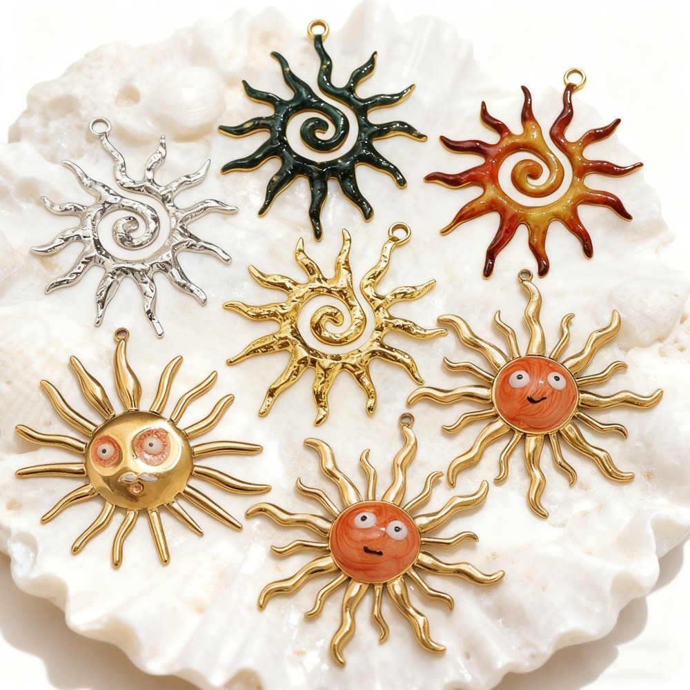 5PCS Stainless Steel Vintage S - Moon Star Earrings review and price
