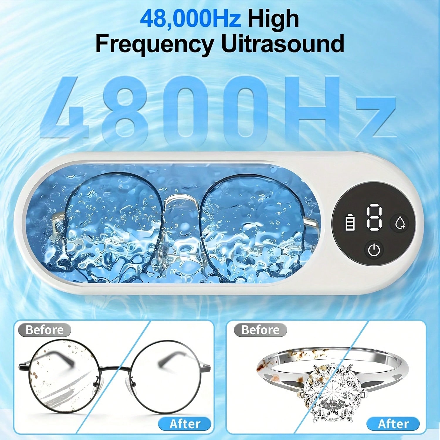 Portable Ultrasonic Cleaner, U - Jewelry Essentials Watches review and price