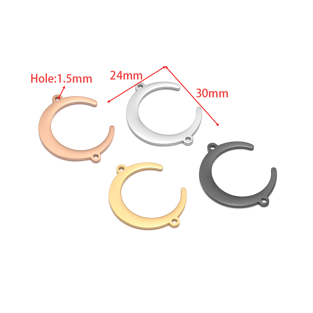 5pcs Stainless Steel Moon Pend - Moon Star Earrings review and price