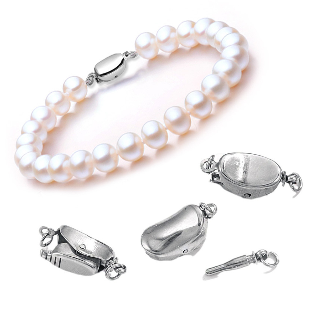 5 Pcs Titanium Steel Necklace  - Pearl Necklace review and price