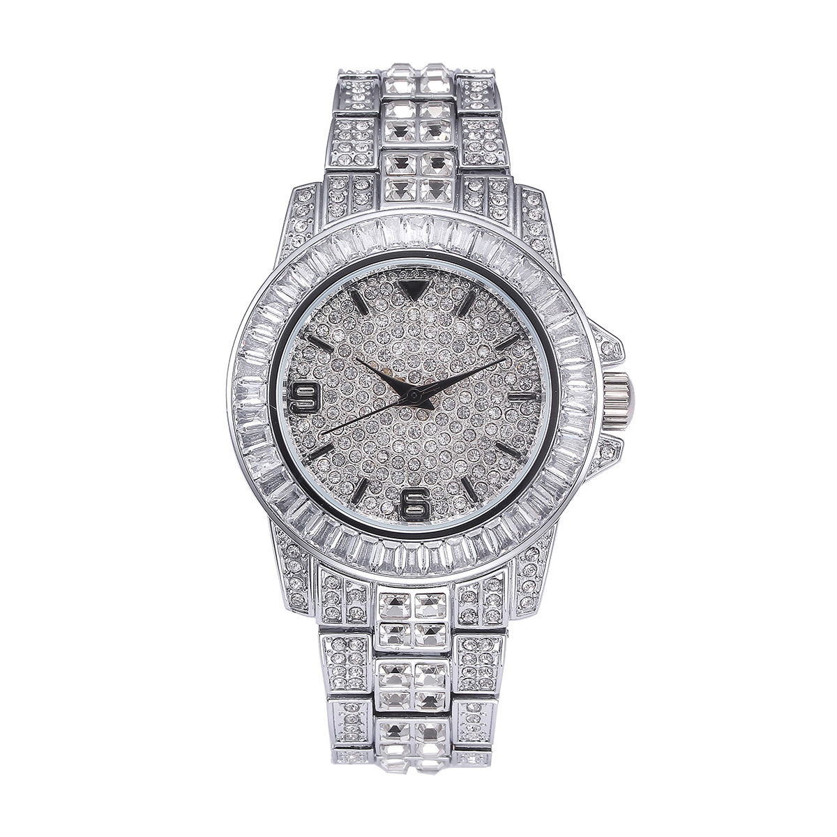 Luxury Full Stone Quartz Watch - Jewelry Watches & Accessories review and price