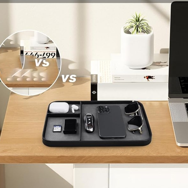 Nightstand Organizer Tray PU L - Jewelry Essentials Watches review and price