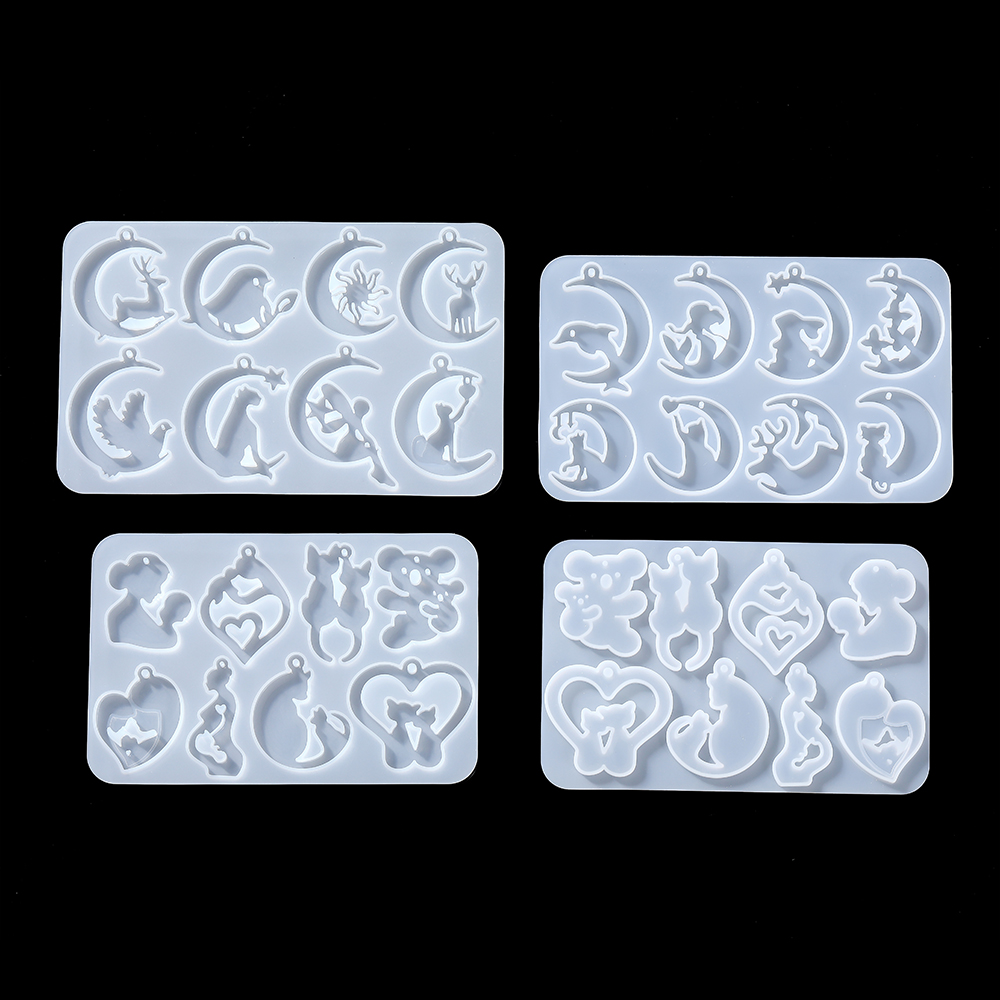 Earring Pendants Epoxy Resin S - Moon Star Earrings review and price