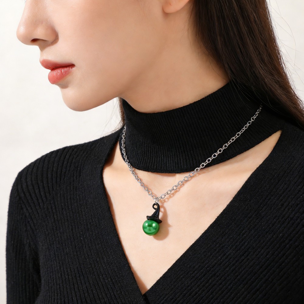 Wicked Inspired Witch Hat & Cr - Pearl Necklace review and price