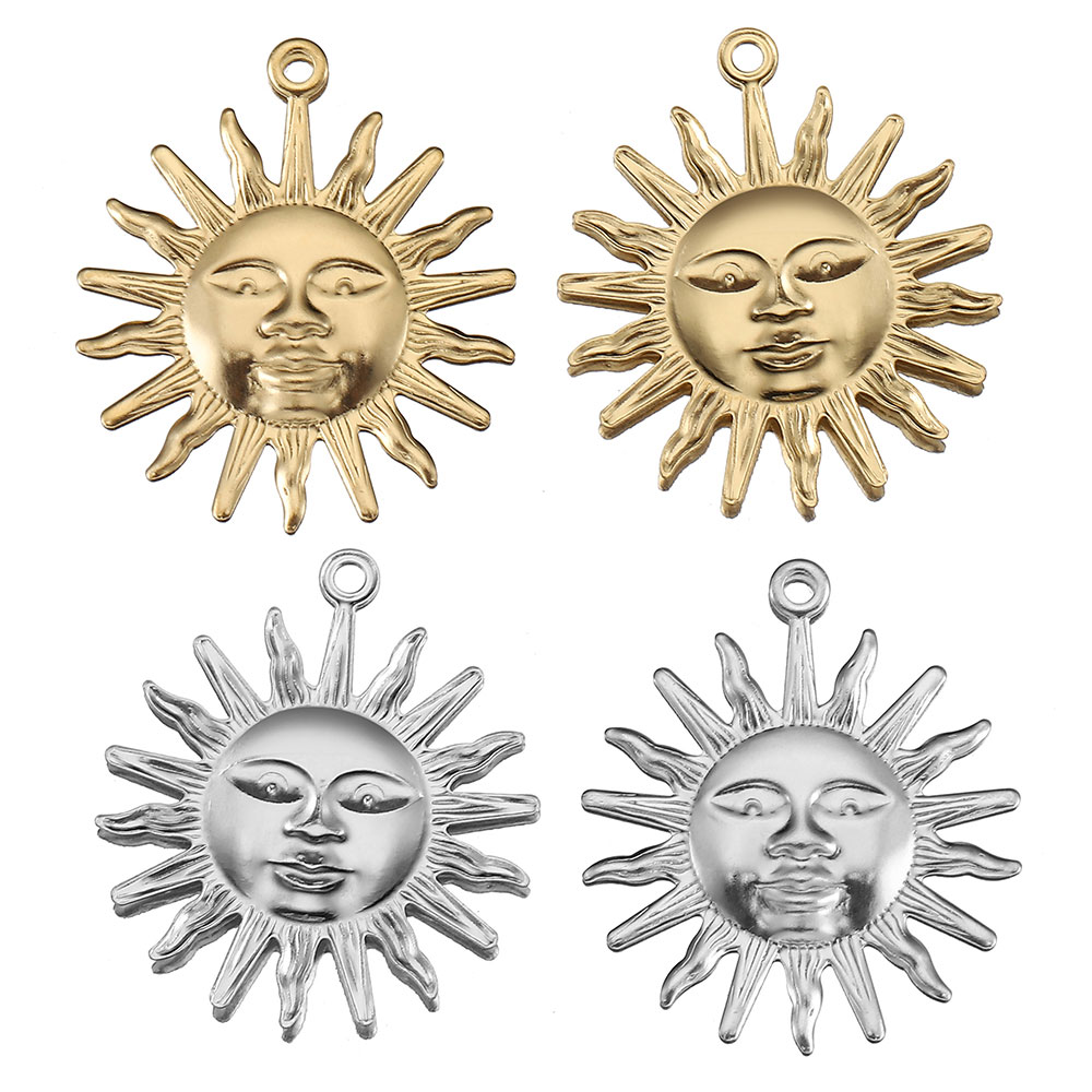 5pcs Stainless Steel Sun Penda - Moon Star Earrings review and price