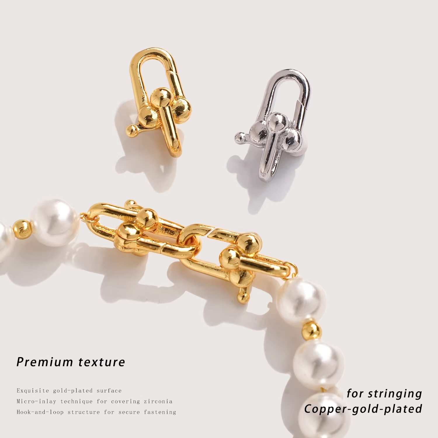 18K Gold Plated Press Clasp, D - Pearl Necklace review and price