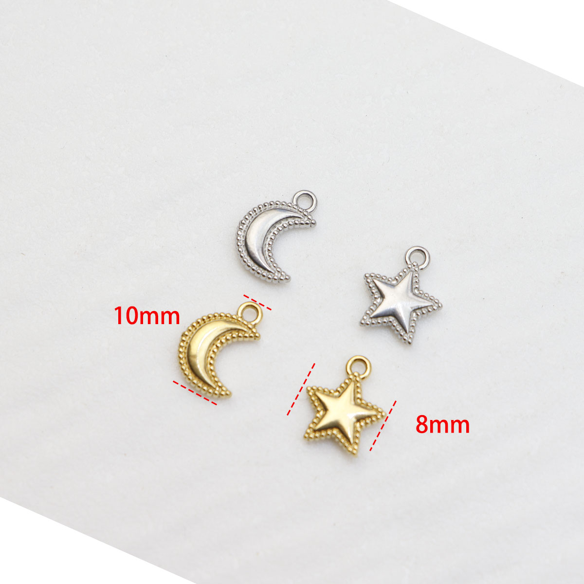 5pcs Casting Stainless Steel S - Moon Star Earrings review and price