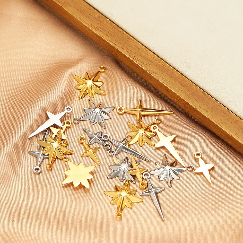 5pcs High Quality Stainless St - Moon Star Earrings review and price